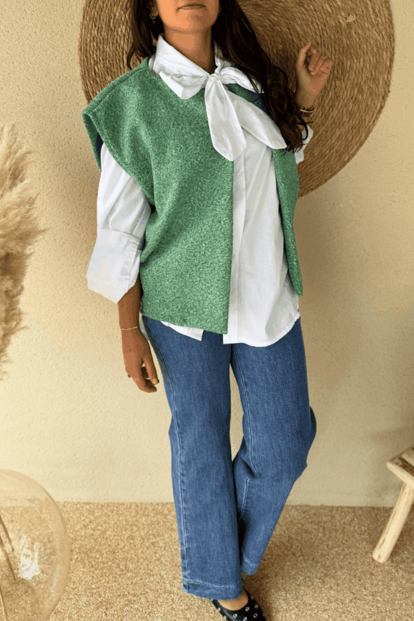 Gilet JOY vert - Taille unique jusqu'au 44 – Image 3