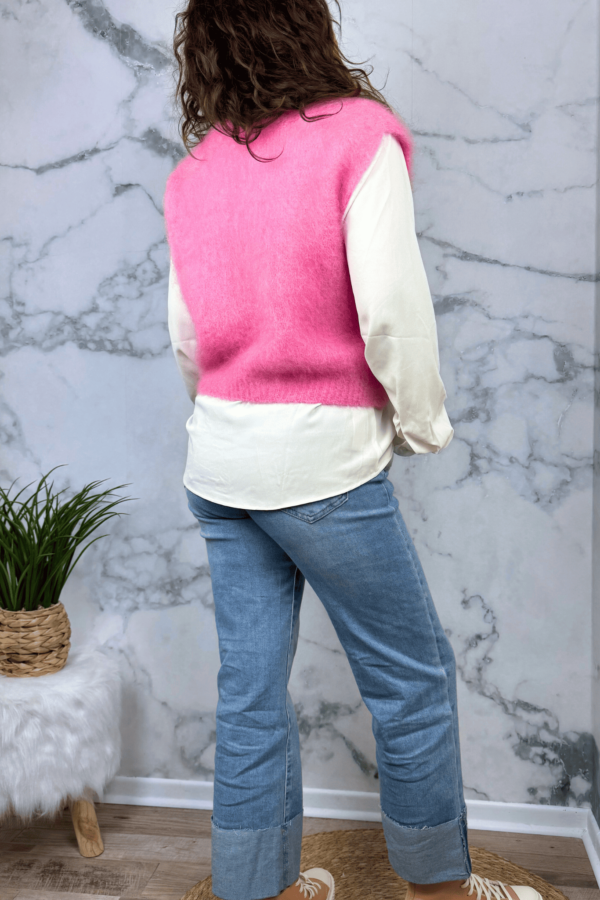 Pull EVE fuchsia - Taille unique jusqu'au 42 – Image 4