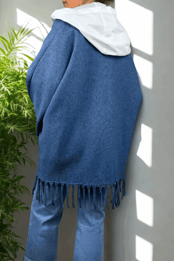 Gilet INDIRA bleu - Taille unique jusqu'au 48 – Image 3