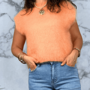 Pull EVE orange - Taille unique jusqu'au 42