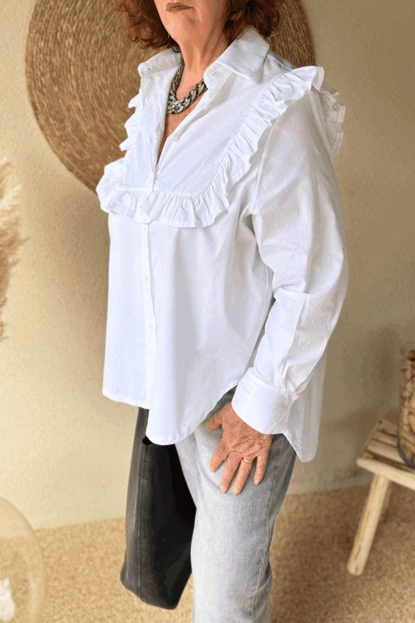 Chemise LEE blanche - Taille unique du 38 au 48 – Image 2