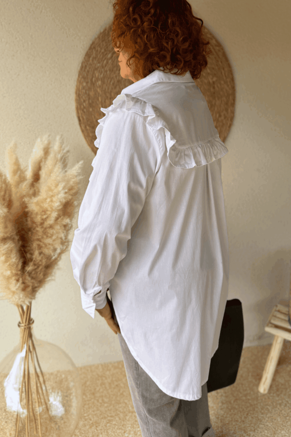 Chemise LEE blanche - Taille unique du 38 au 48 – Image 3