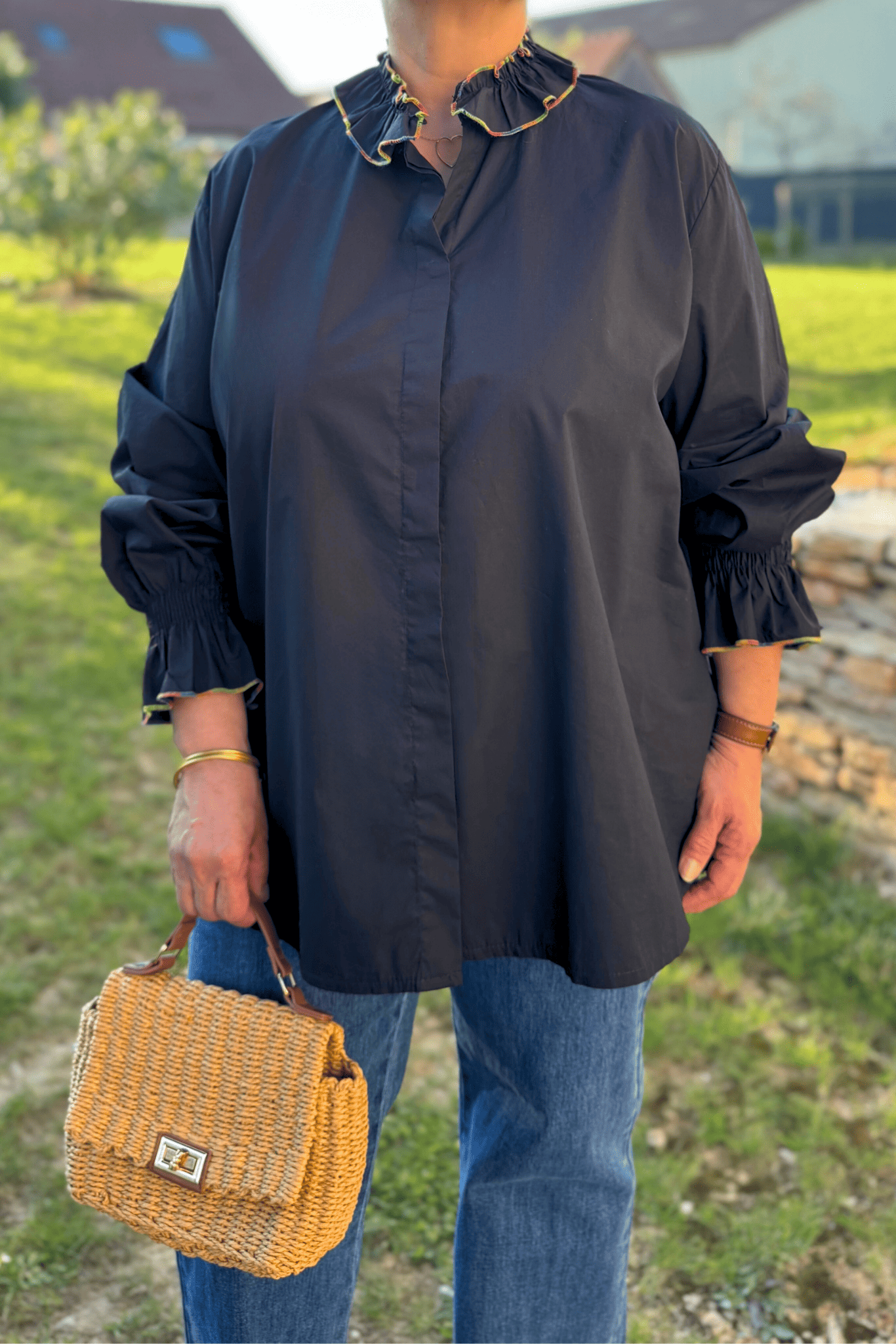 Chemise LEA noir - Taille unique du 42 au 48