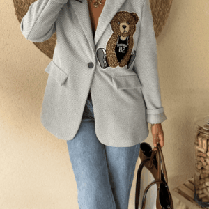 Veste de tailleur TEDDY grise - Taille unique jusqu'au 44