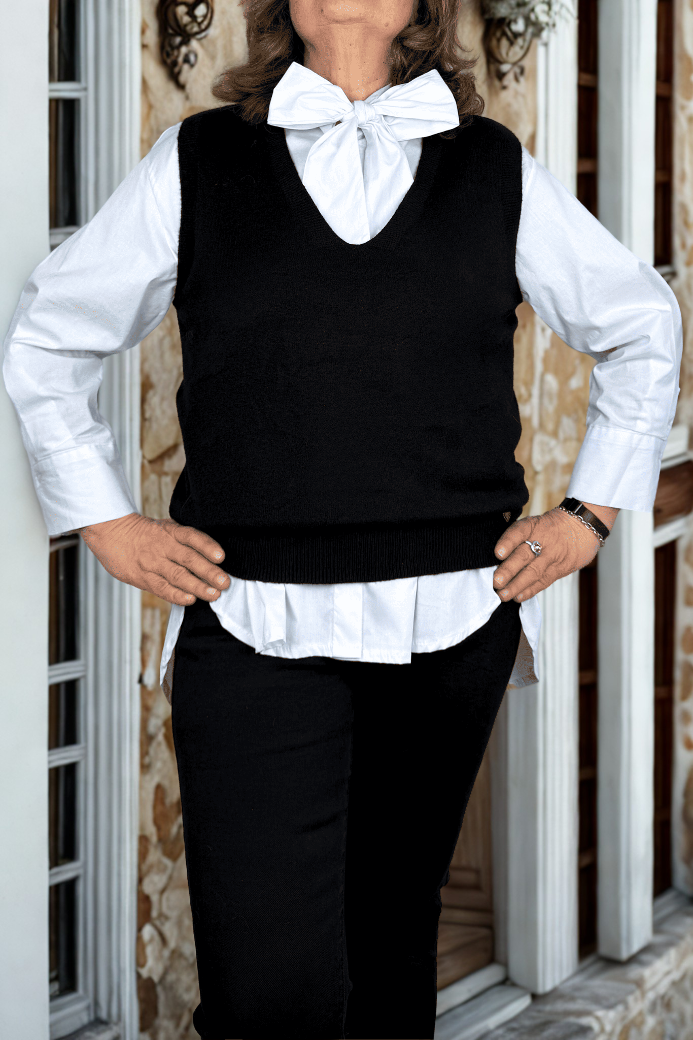 Pull LOLA noir - Taille unique jusqu'au 42