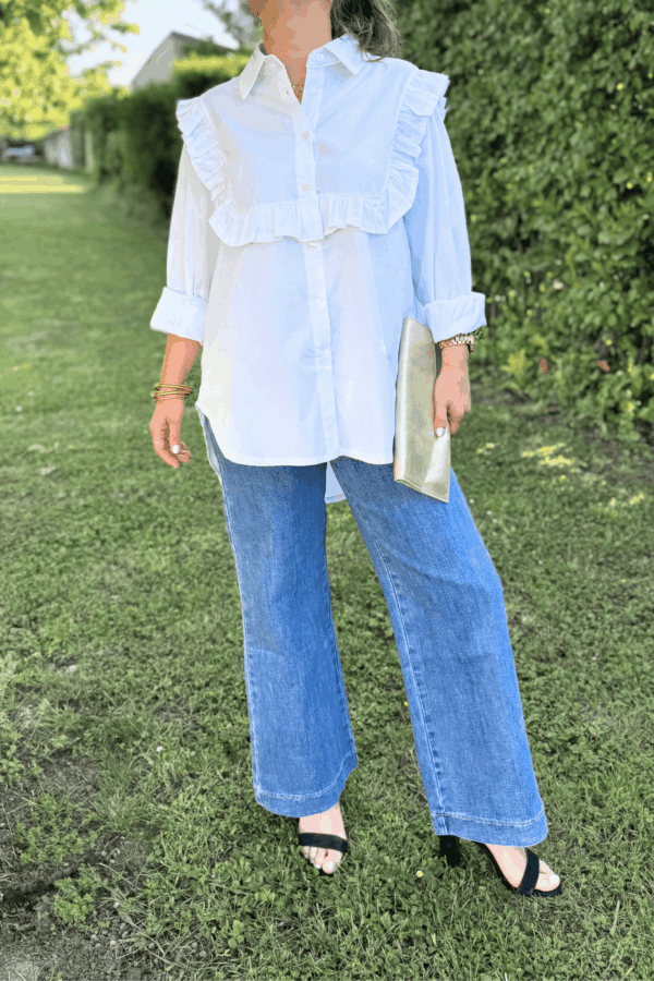 Chemise LEE blanche - Taille unique du 38 au 48 – Image 4