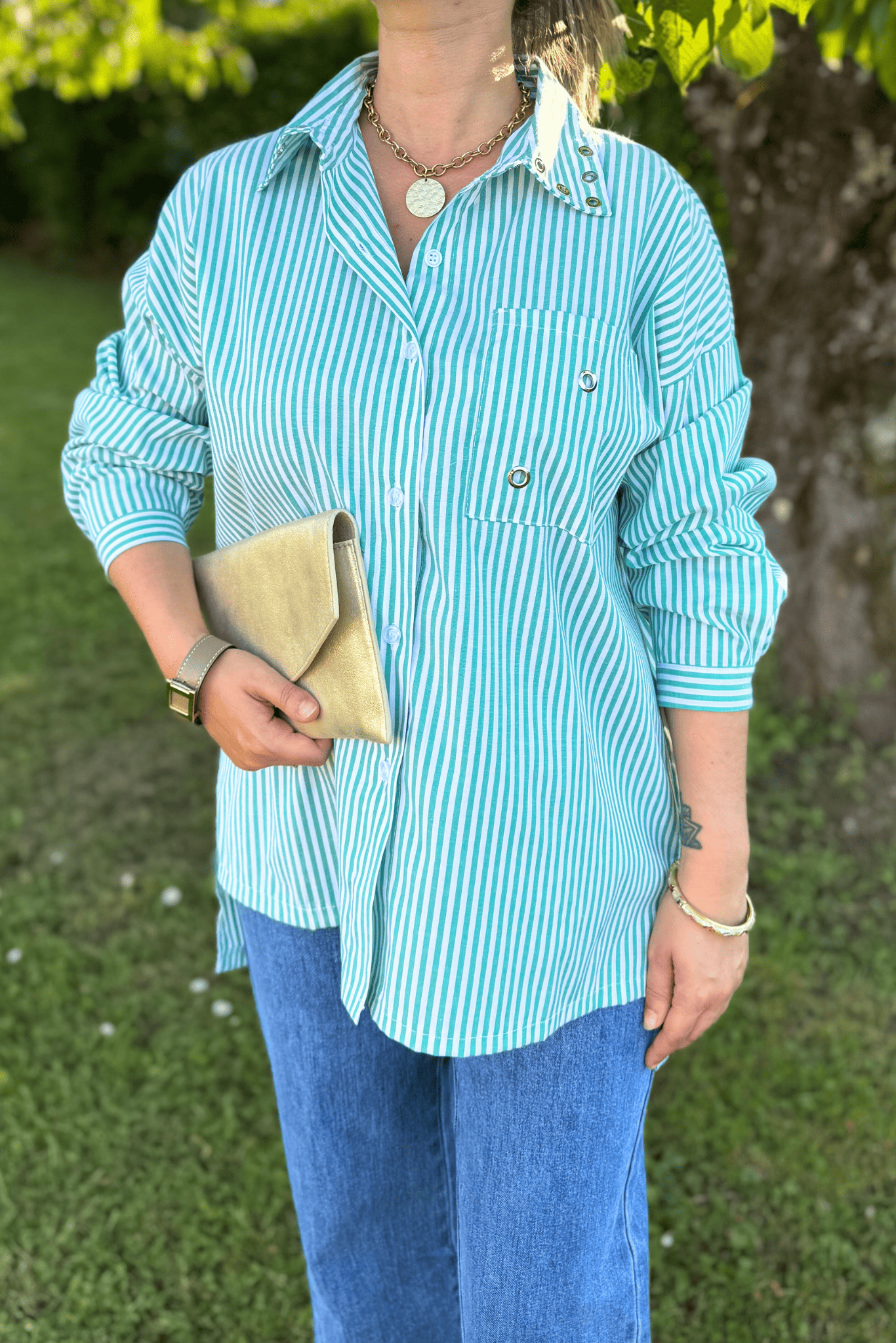 Chemise EVA vert - Taille unique jusqu'au 44