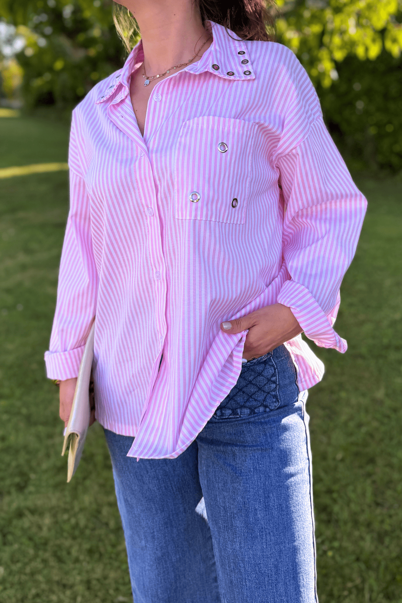 Chemise EVA rose - Taille unique jusqu'au 44