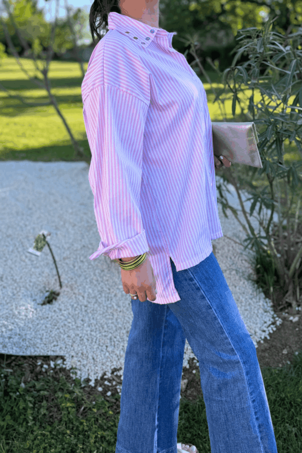 Chemise EVA rose - Taille unique jusqu'au 44 – Image 2