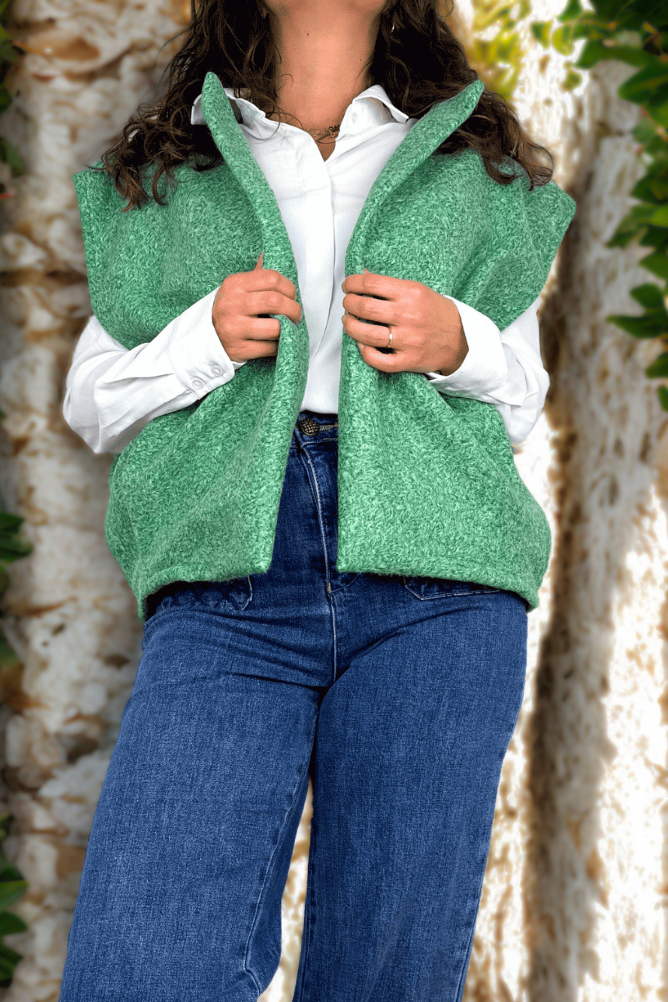 Gilet JOY vert - Taille unique jusqu'au 44