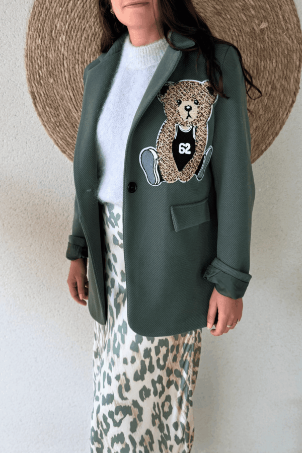 Veste de tailleur TEDDY kaki - Taille unique jusqu'au 44 – Image 2