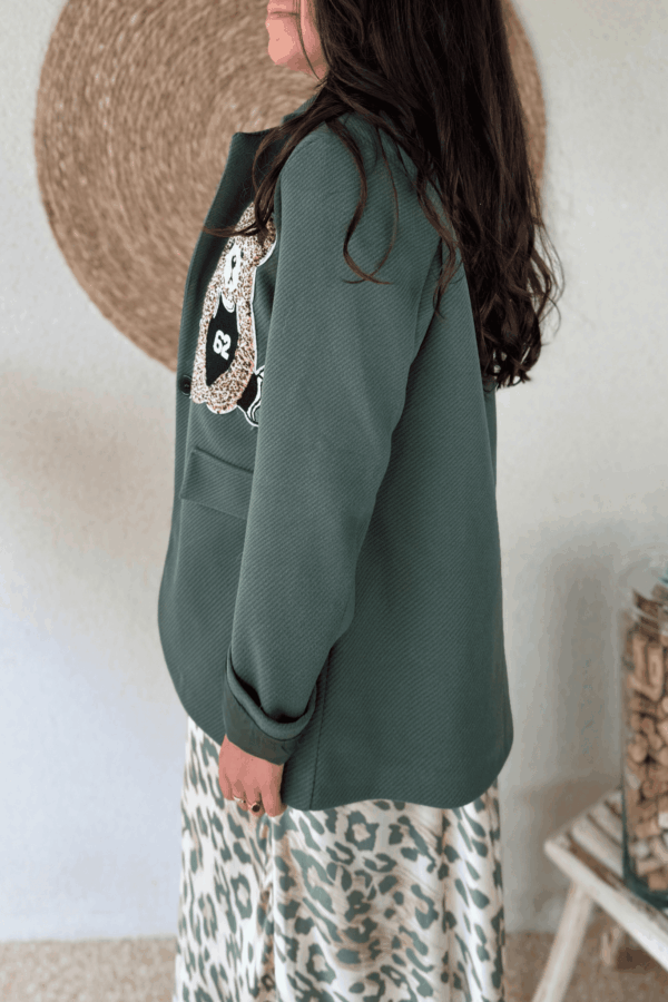 Veste de tailleur TEDDY kaki - Taille unique jusqu'au 44 – Image 3