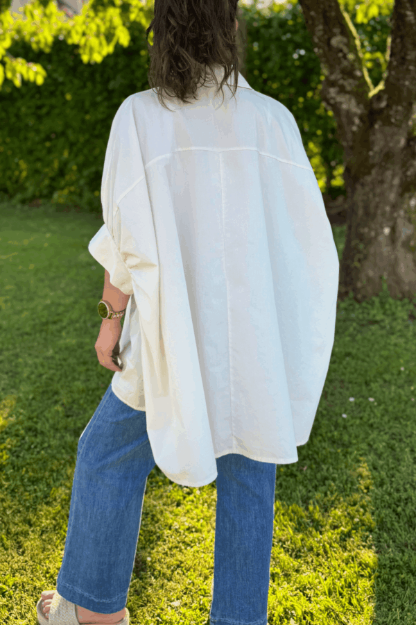 Chemise CARLA beige - Taille unique jusqu'au 48 – Image 3