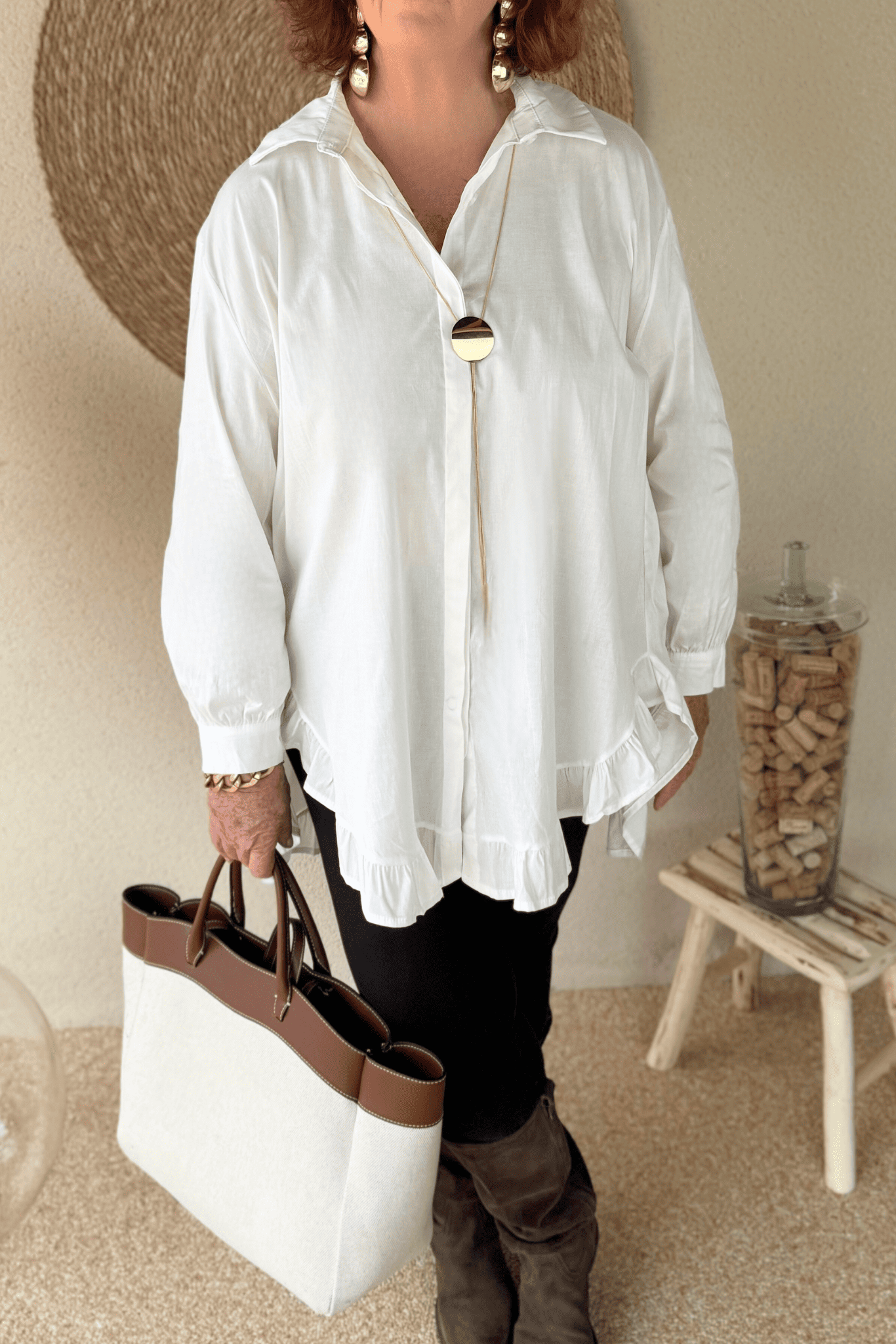 Chemise AMBRE – Taille unique jusqu’au 48