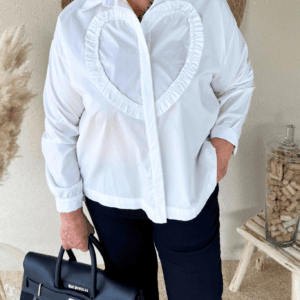 Chemise LINA blanc - Taille unique jusqu'au 48