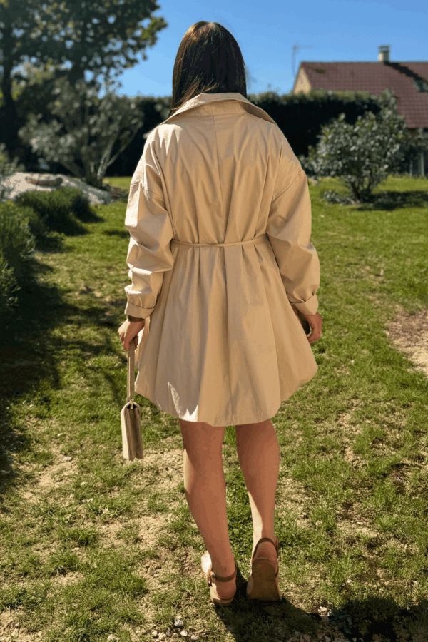 Robe CLARISSE beige - Taille unique jusqu'au 42 – Image 3