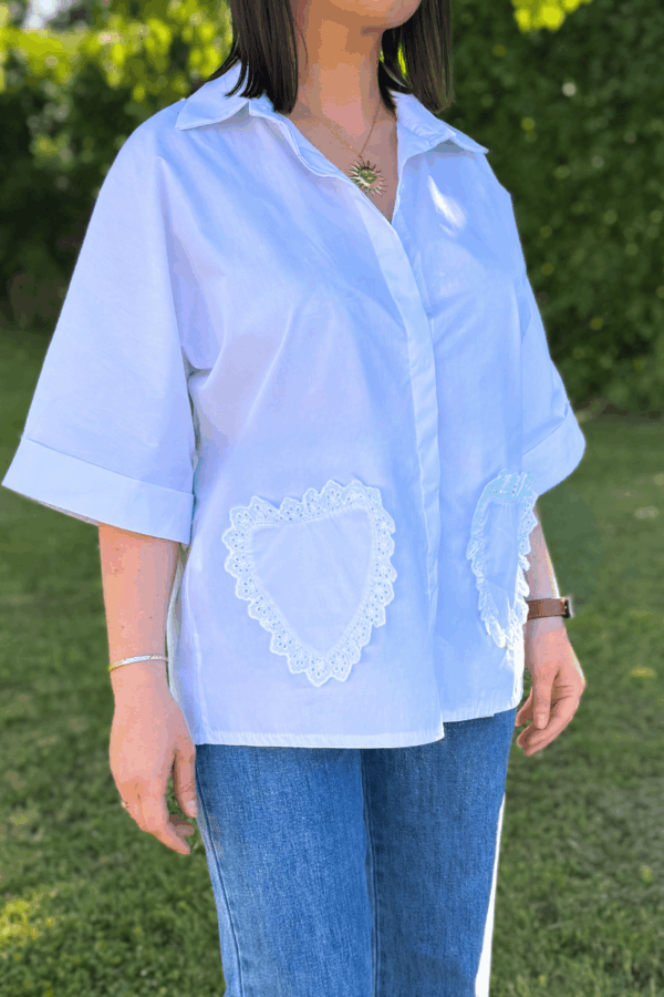 Chemise COEUR - Taille unique 36 au 40 – Image 2