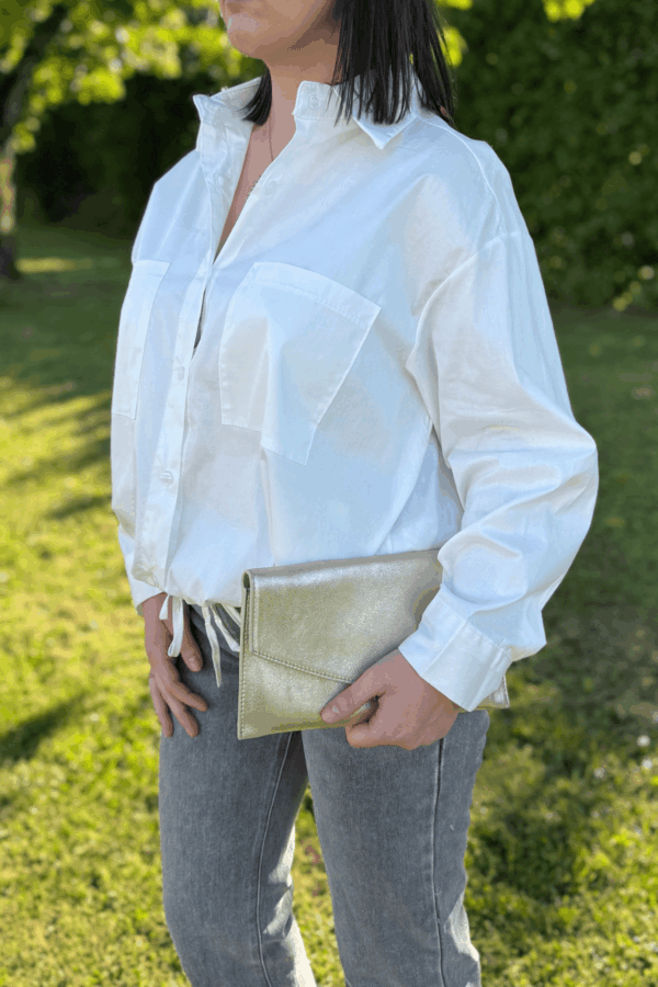 Chemise ANNA Blanc - Taille unique jusqu'au 44 – Image 2