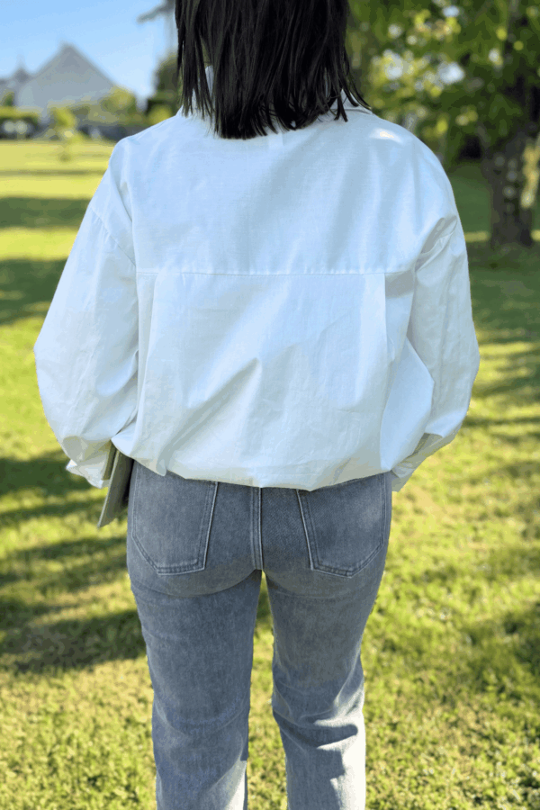 Chemise ANNA Blanc - Taille unique jusqu'au 44 – Image 3