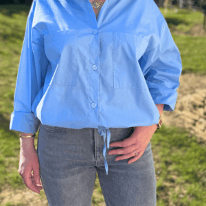 Chemise ANNA bleu - Taille unique jusqu'au 44
