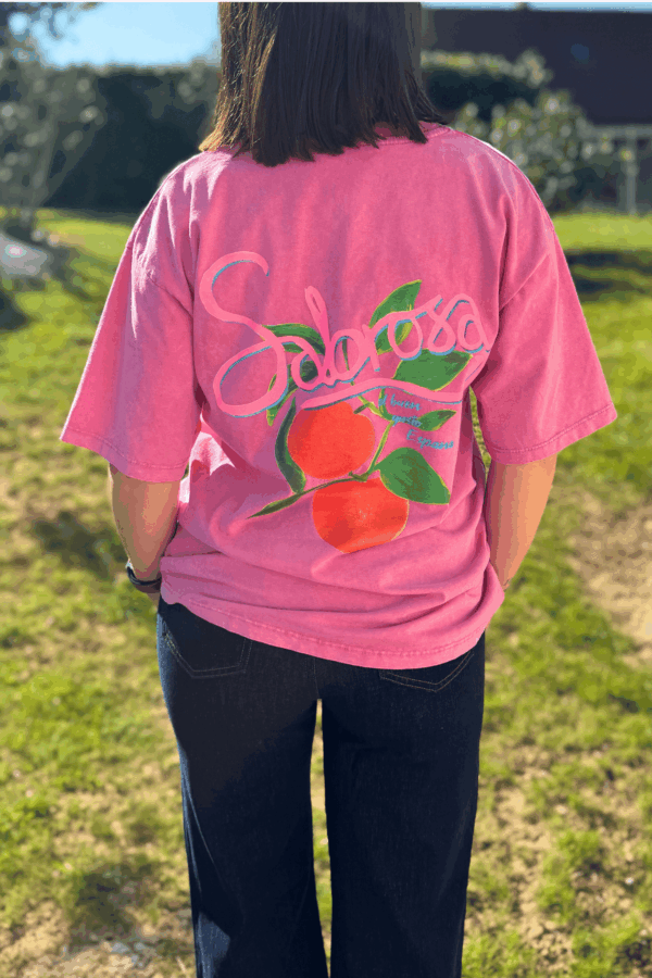 T-shirt CLARA vieux rose - Taille unique jusqu'au 42 – Image 3