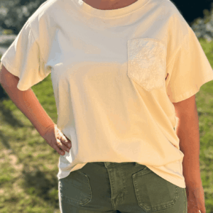 T-shirt ECRU - Taille unique jusqu'au 44