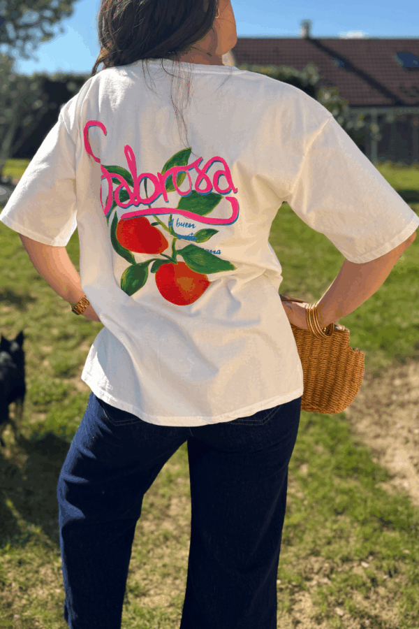 T-shirt CLARA blanc - Taille unique jusqu'au 42 – Image 3