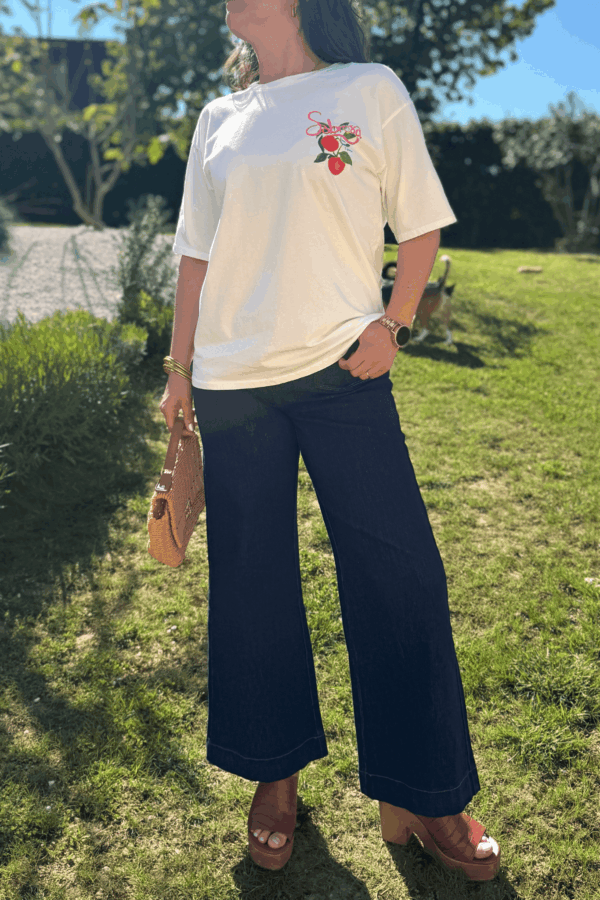 T-shirt CLARA blanc - Taille unique jusqu'au 42 – Image 4