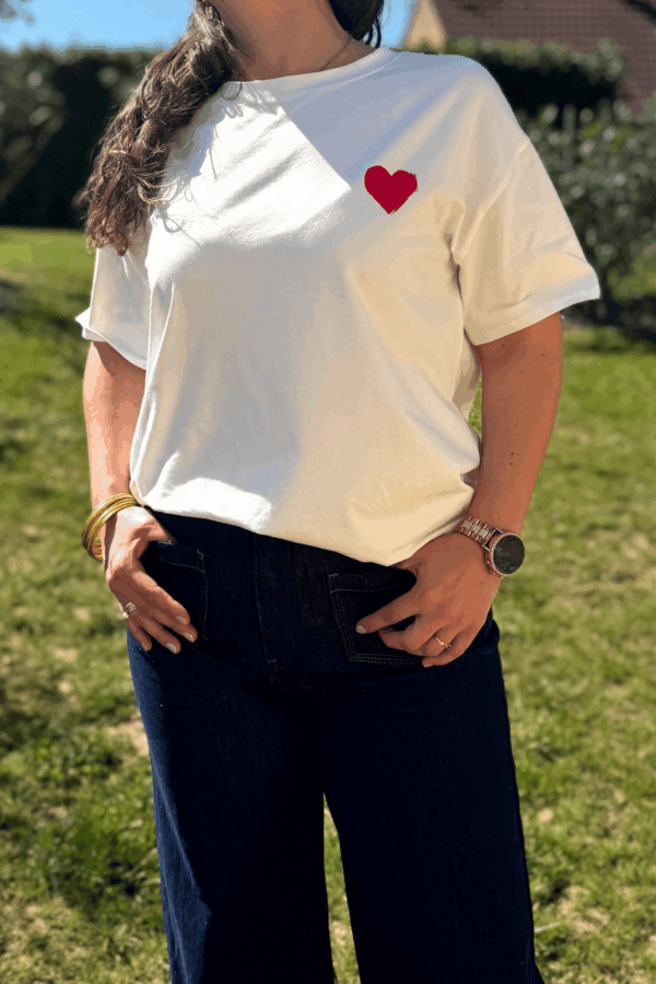 T-shirt INES - Taille unique jusqu'au 44