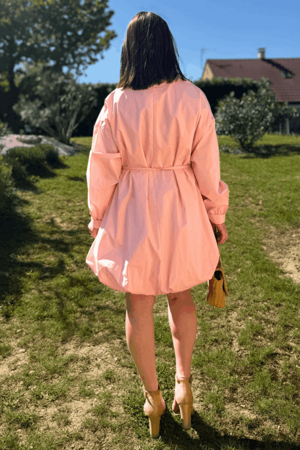 Robe CLARISSE rose - Taille unique jusqu'au 42 – Image 3
