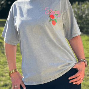 T-shirt CLARA gris - Taille unique jusqu'au 42