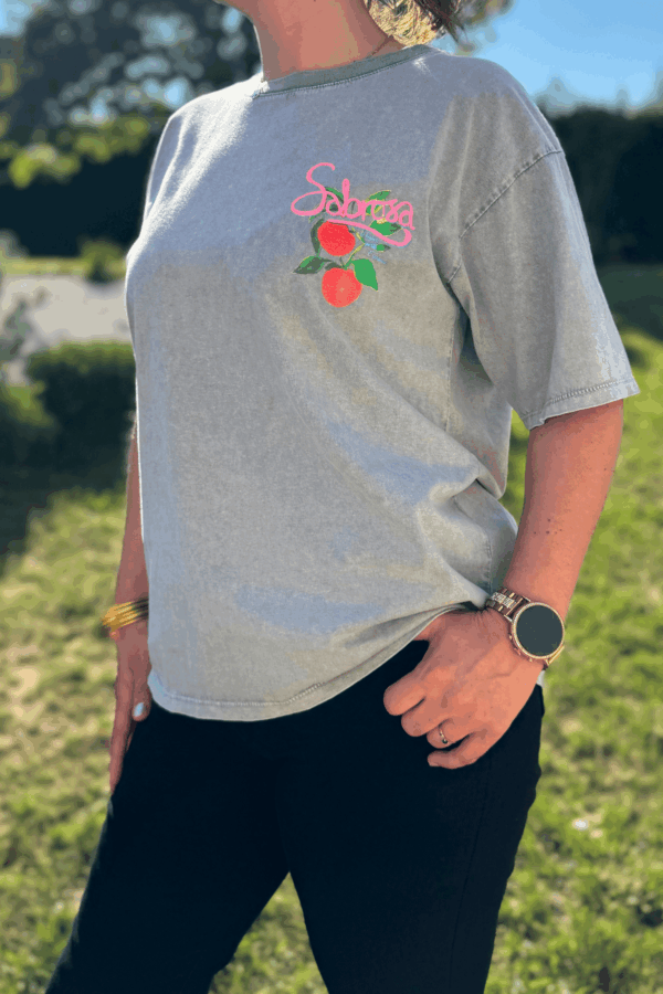 T-shirt CLARA gris - Taille unique jusqu'au 42 – Image 2