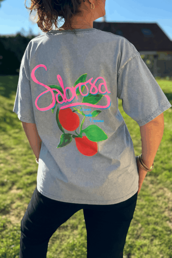 T-shirt CLARA gris - Taille unique jusqu'au 42 – Image 3