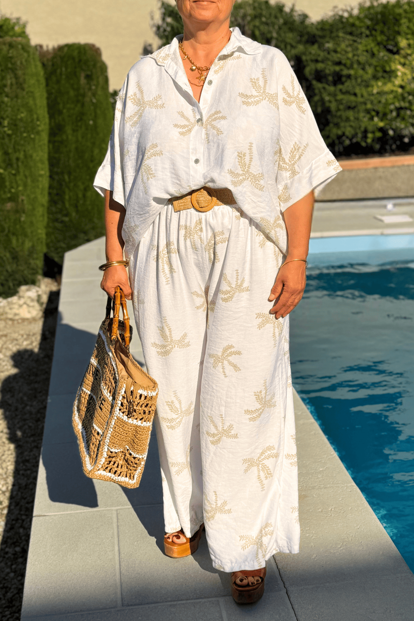 Chemise Palmier  - Taille unique jusqu'au 48