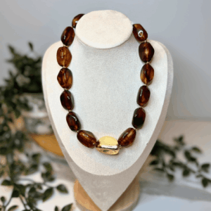 Collier OPHIRA brun