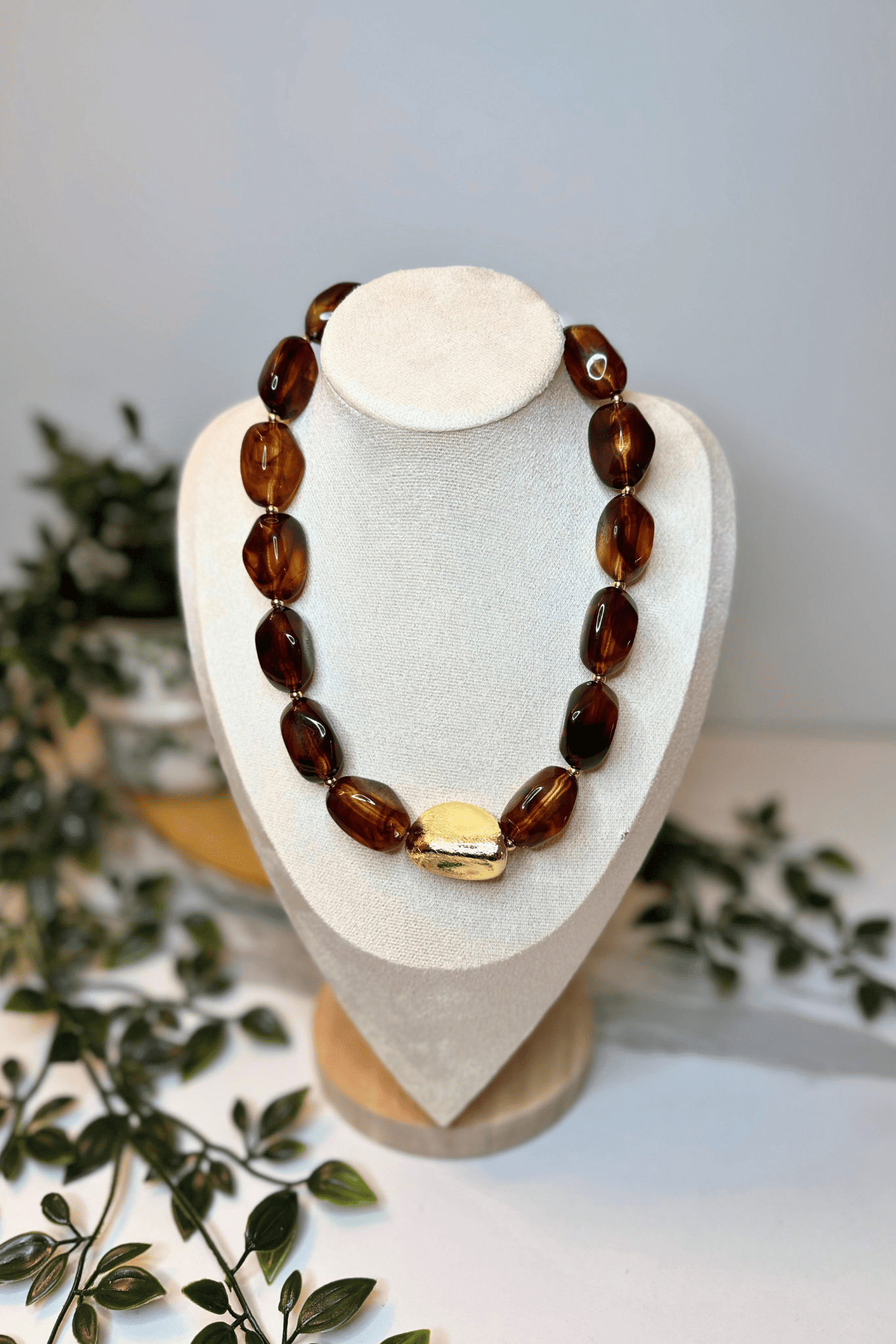 Collier OPHIRA brun