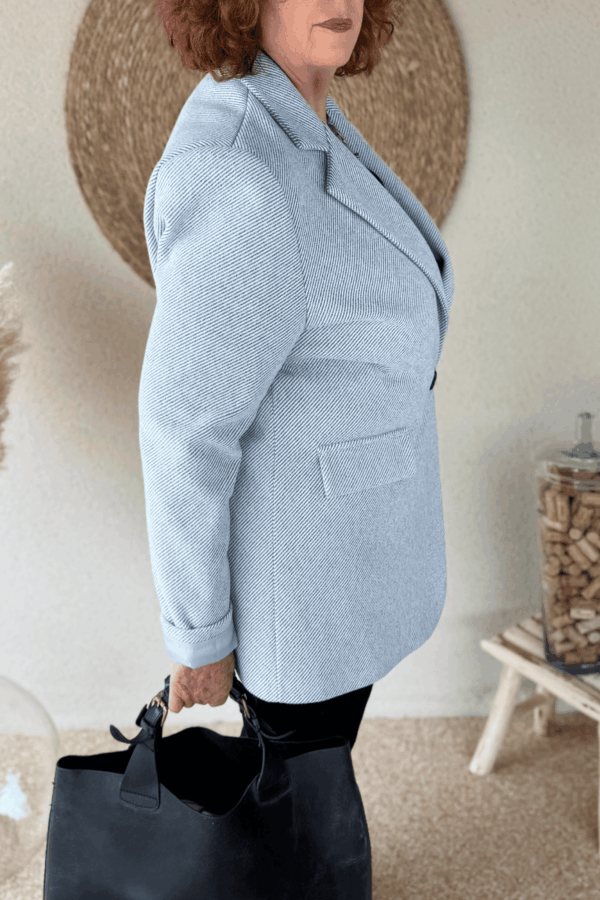 Veste de tailleur TEDDY grise - Taille unique jusqu'au 48 – Image 3