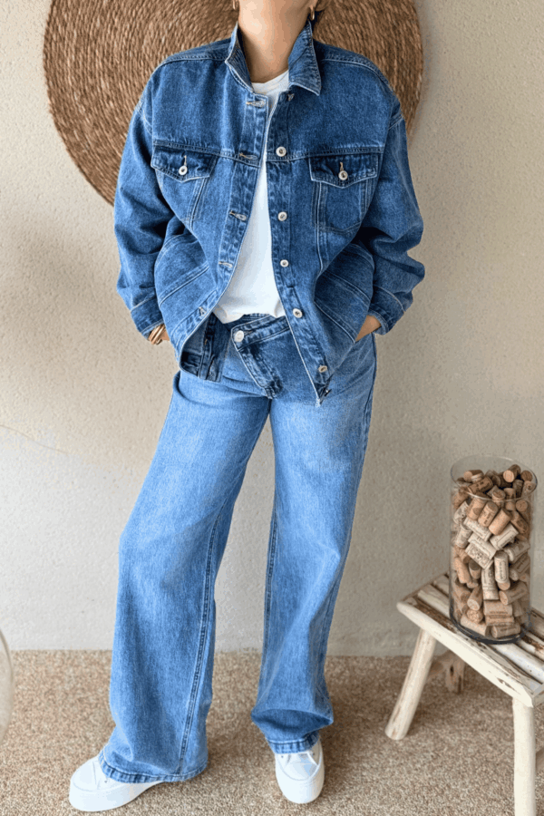 Veste en jean LOVE  - Taille S/M et M/L – Image 2