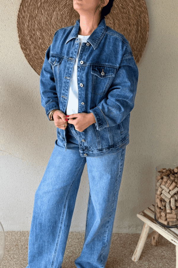 Veste en jean LOVE  - Taille S/M et M/L – Image 4