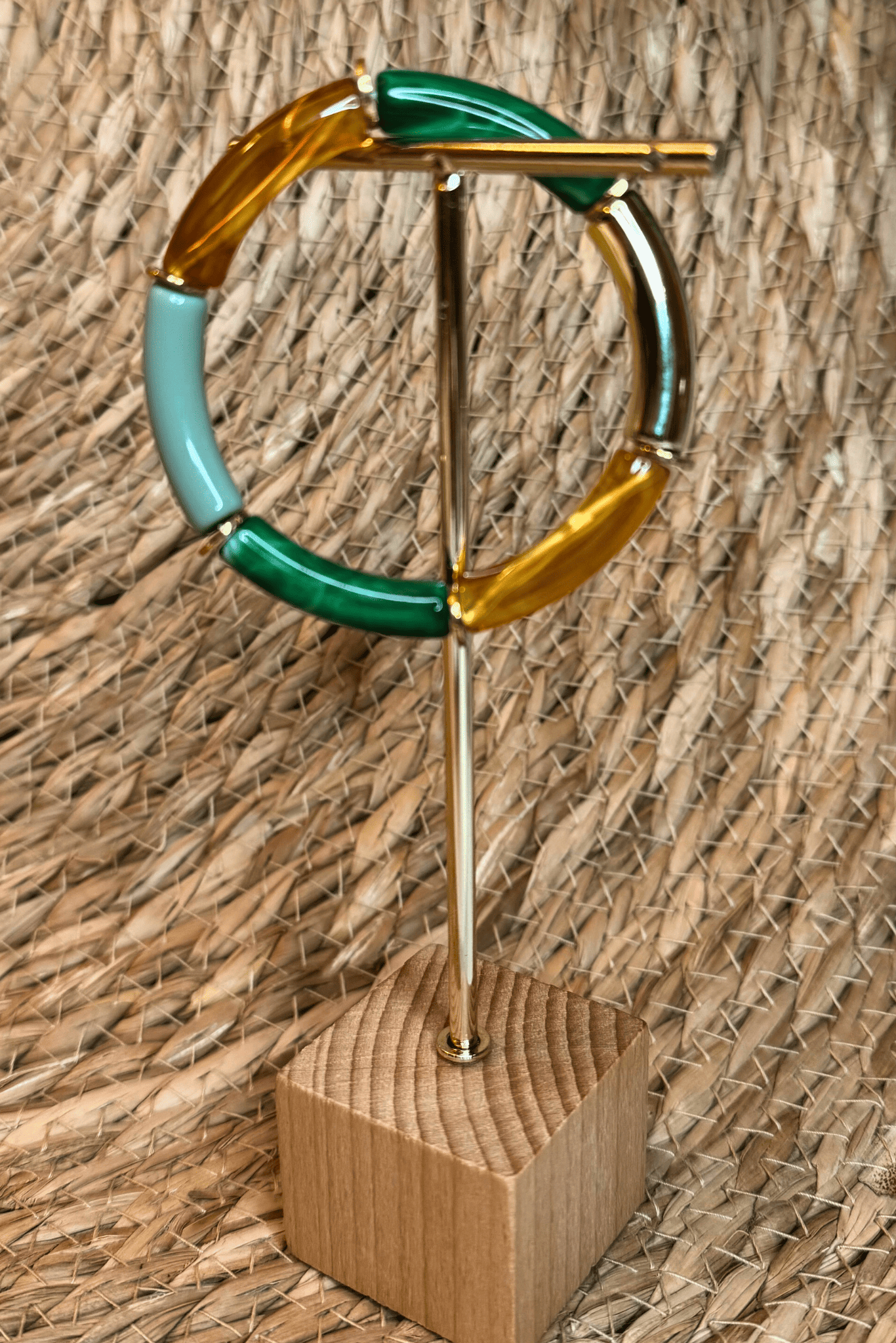 Bracelet ARIA Multicolore vert & or