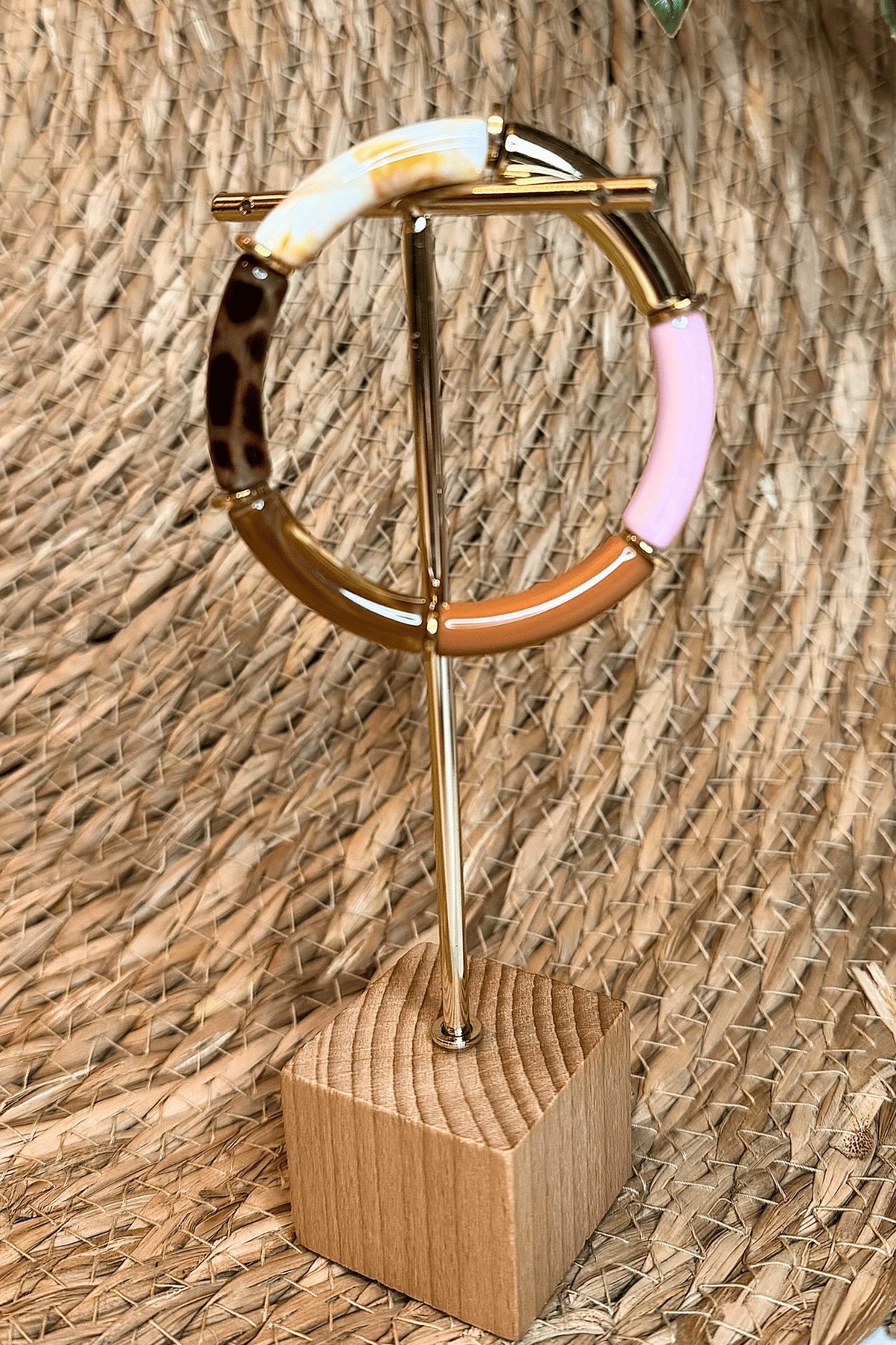 Bracelet ARIA Multicolore pastel & léopard