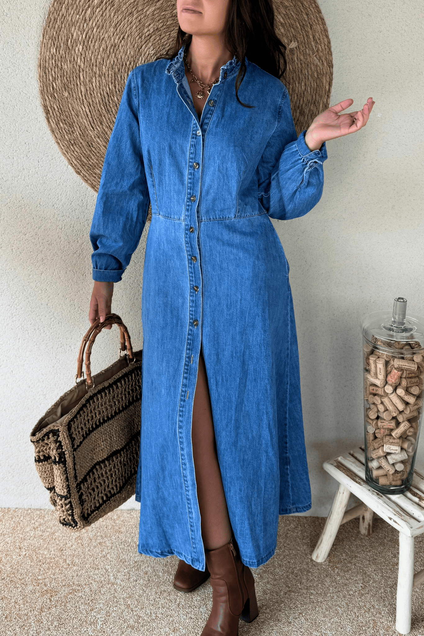 Robe en jean LARA - Taille S-M-L