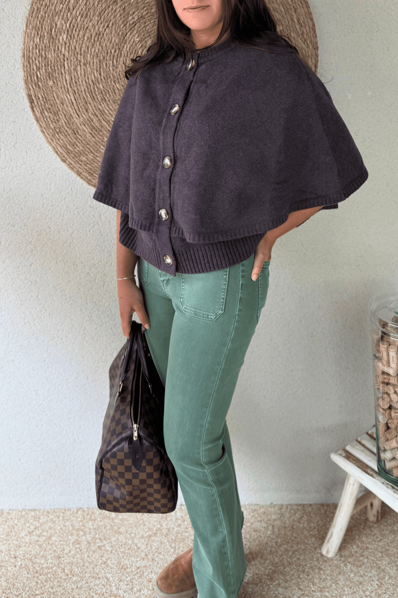 Gilet poncho NOA – Taille unique jusqu’au 48