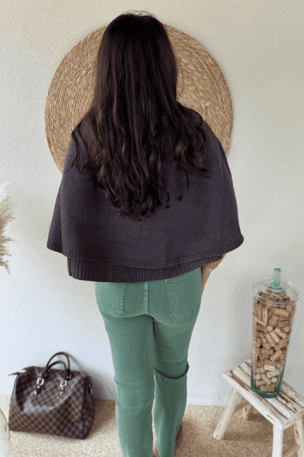 Gilet poncho NOA - Taille unique jusqu'au 48 – Image 5
